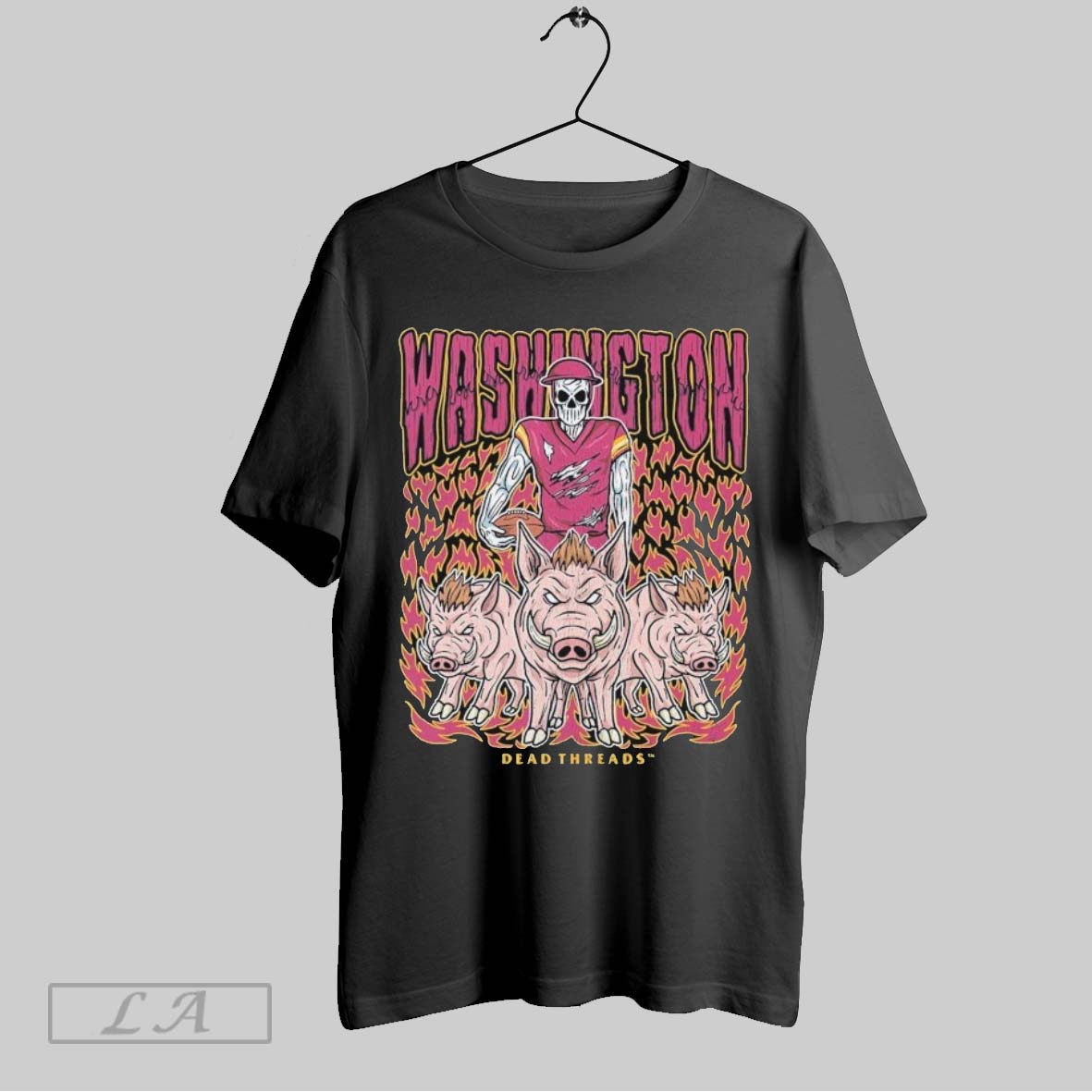 Original Washington Commanders Dead Threads Skeleton Shirt