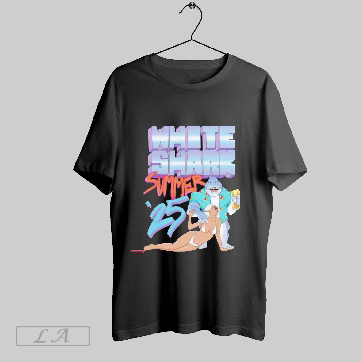 Original White Shark Summer 25 Logo Shirt