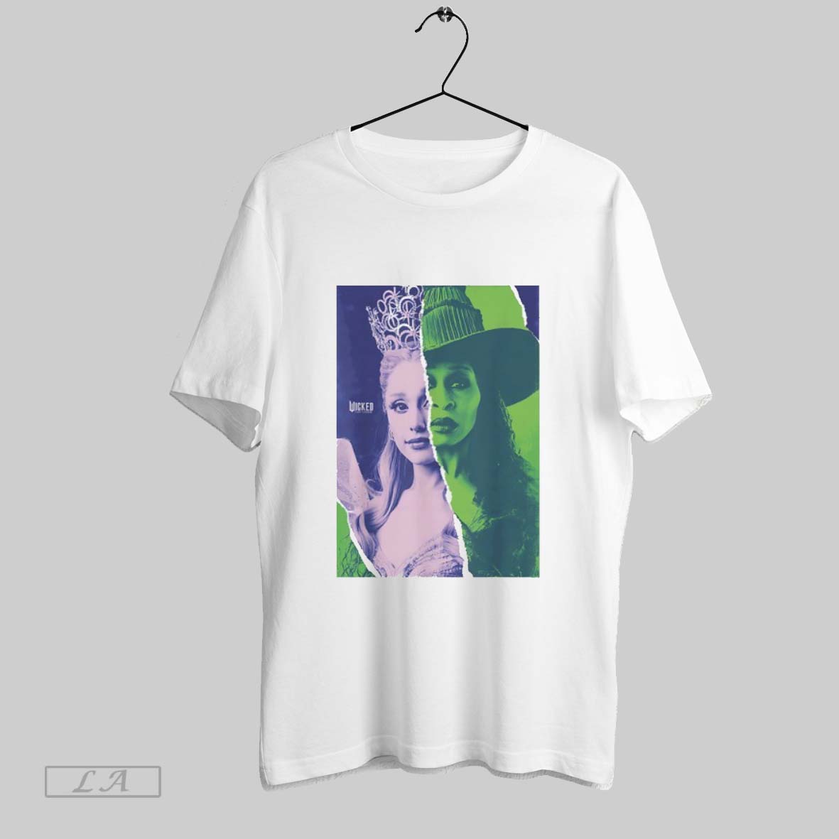 Original Wicked For Good Glinda And Elphaba Split Graphic Shirt