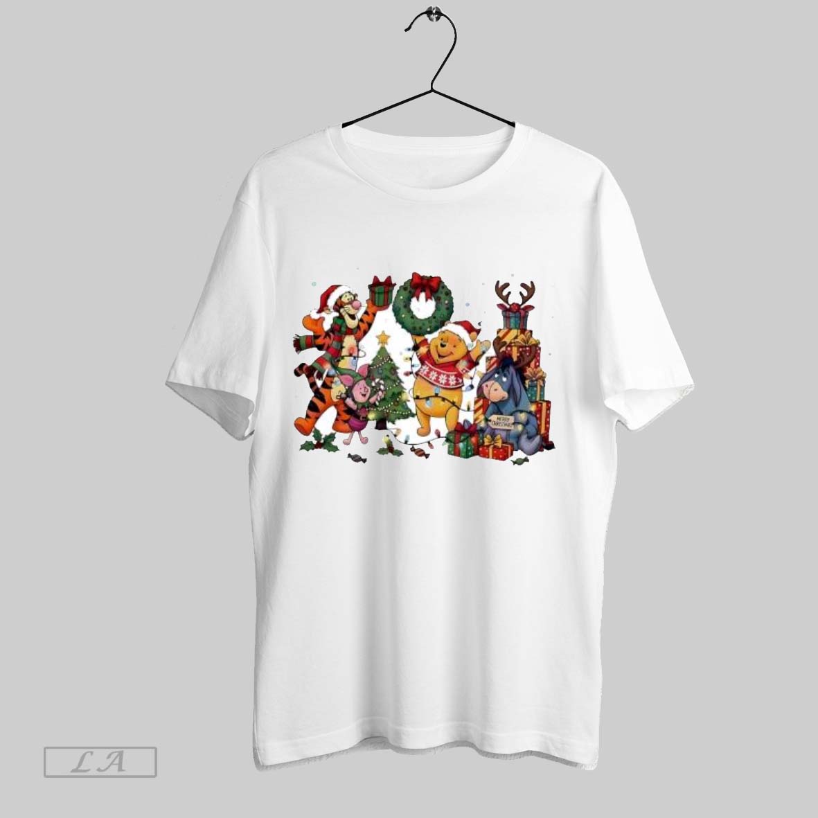 Original Winnie The Pooh And Friends Christmas Tree Gifts Shirt