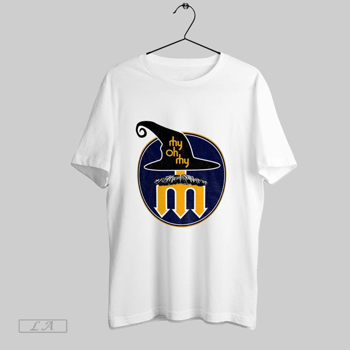 Original Witch Mustache Magic Cal Raleigh Mlb Seattle Baseball Shirt