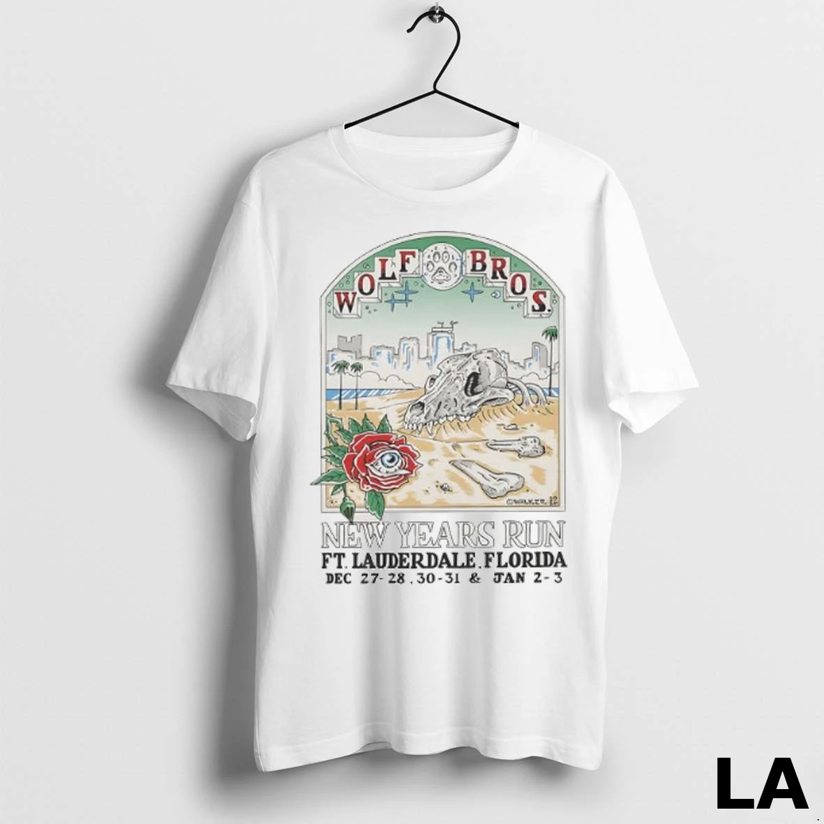 Original Wolf Bros New Years Run Ft Lauderdale Florida Dec 27 Jan 2 Ladies Shirt