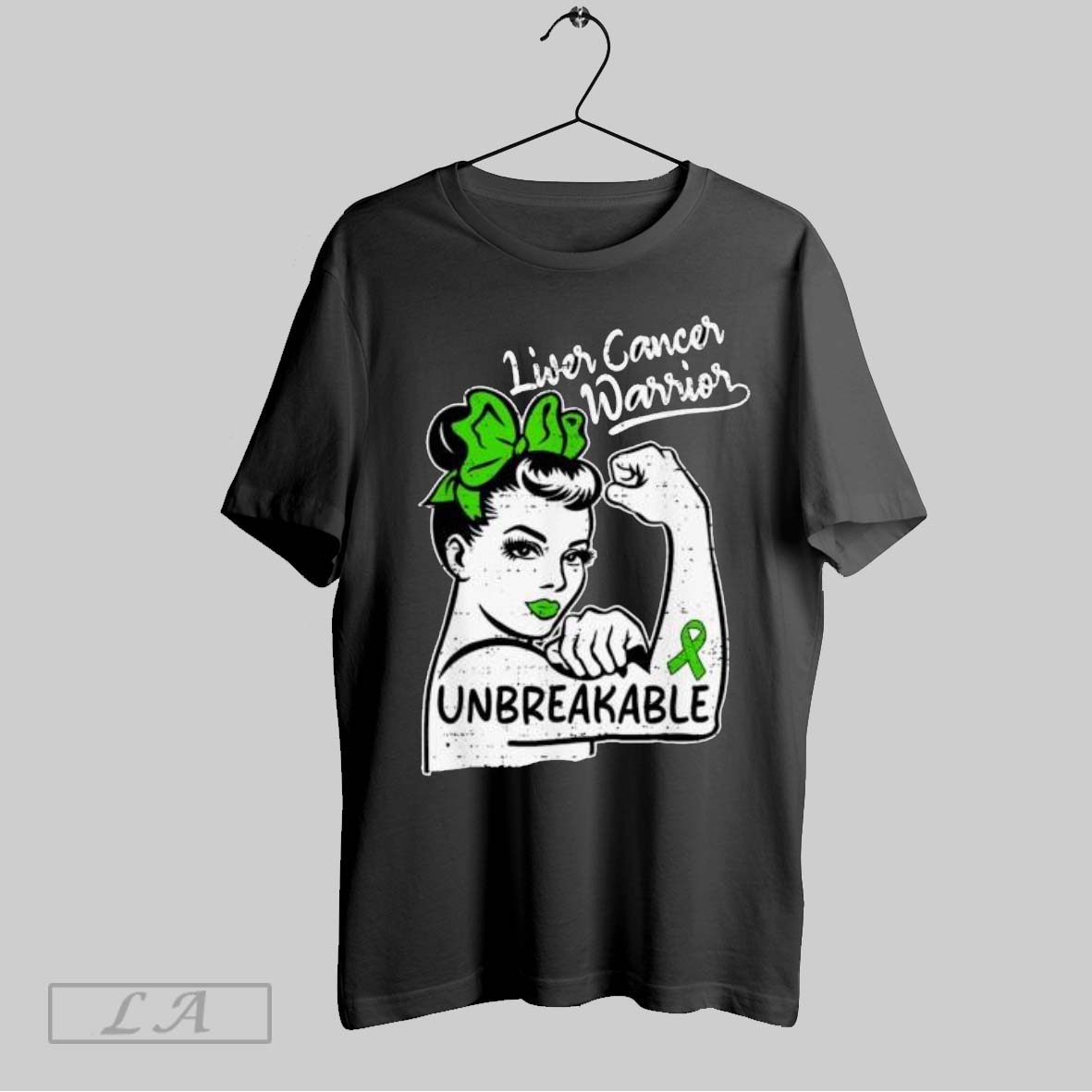 Original Womens Liver Cancer Warrior Awareness Ribbon Green Shirt