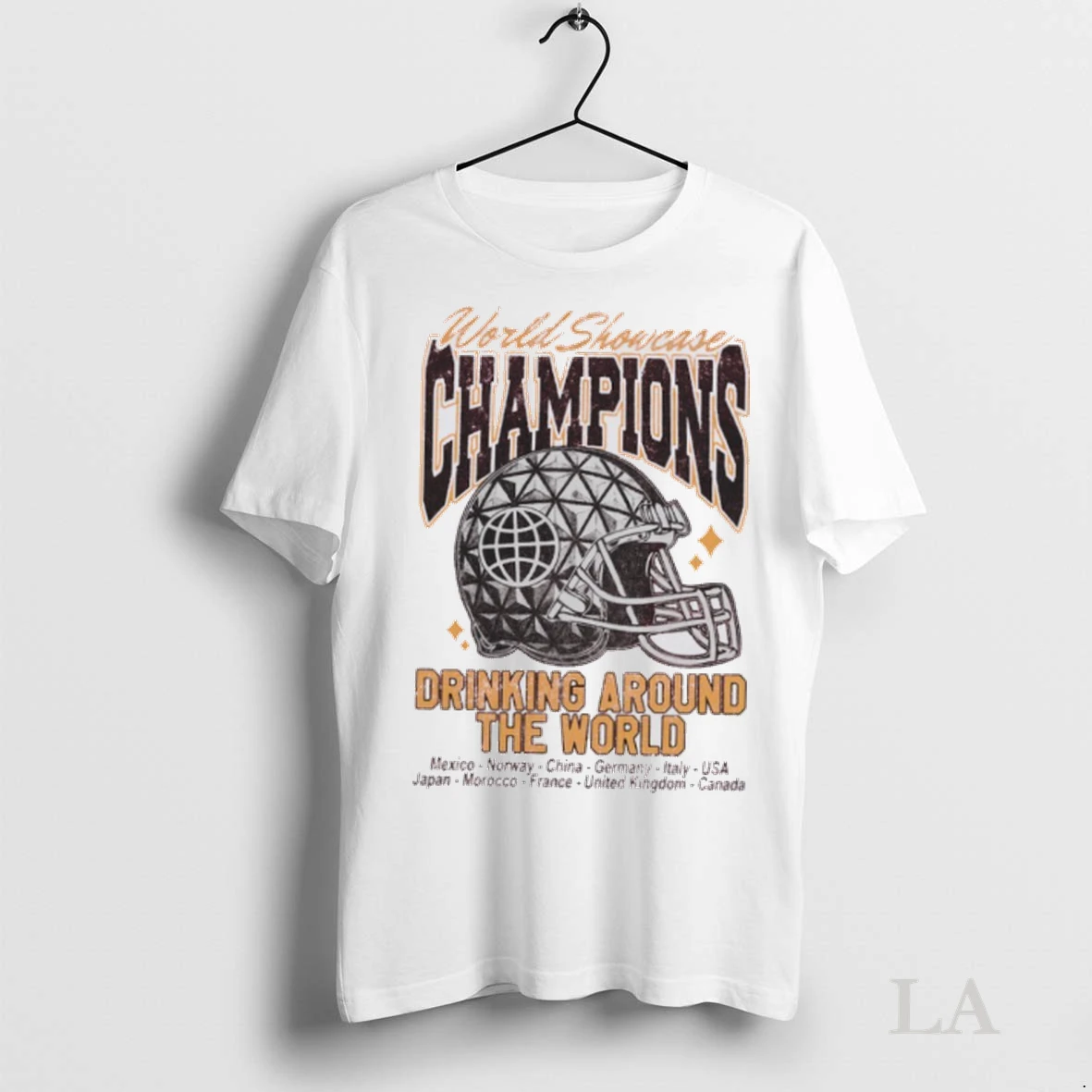 Original World Showcase Champions Drinking Around The World Shirt