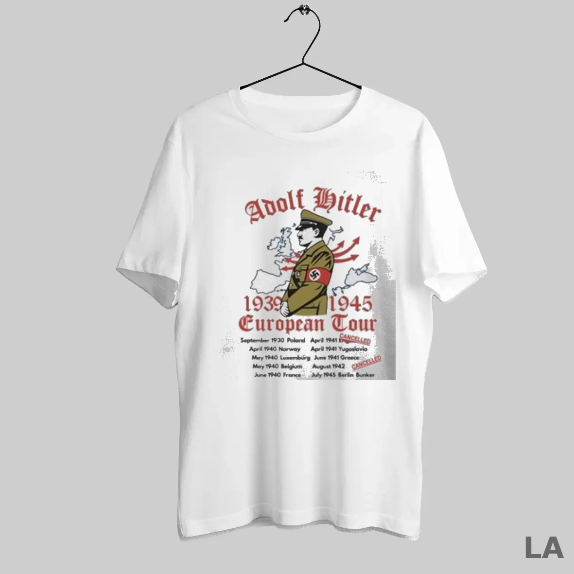 Original Wwii Adolf Hitler European Tour Design 1939 1945 T Shirt