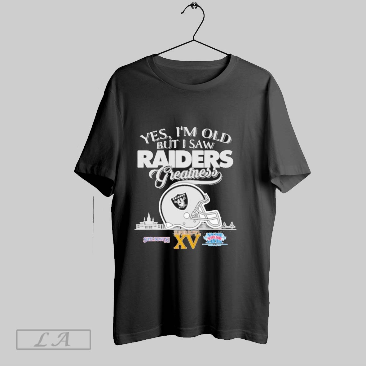 Original Yes Im Old But I Saw Oakland Raiders Greatness City Logo Shirt