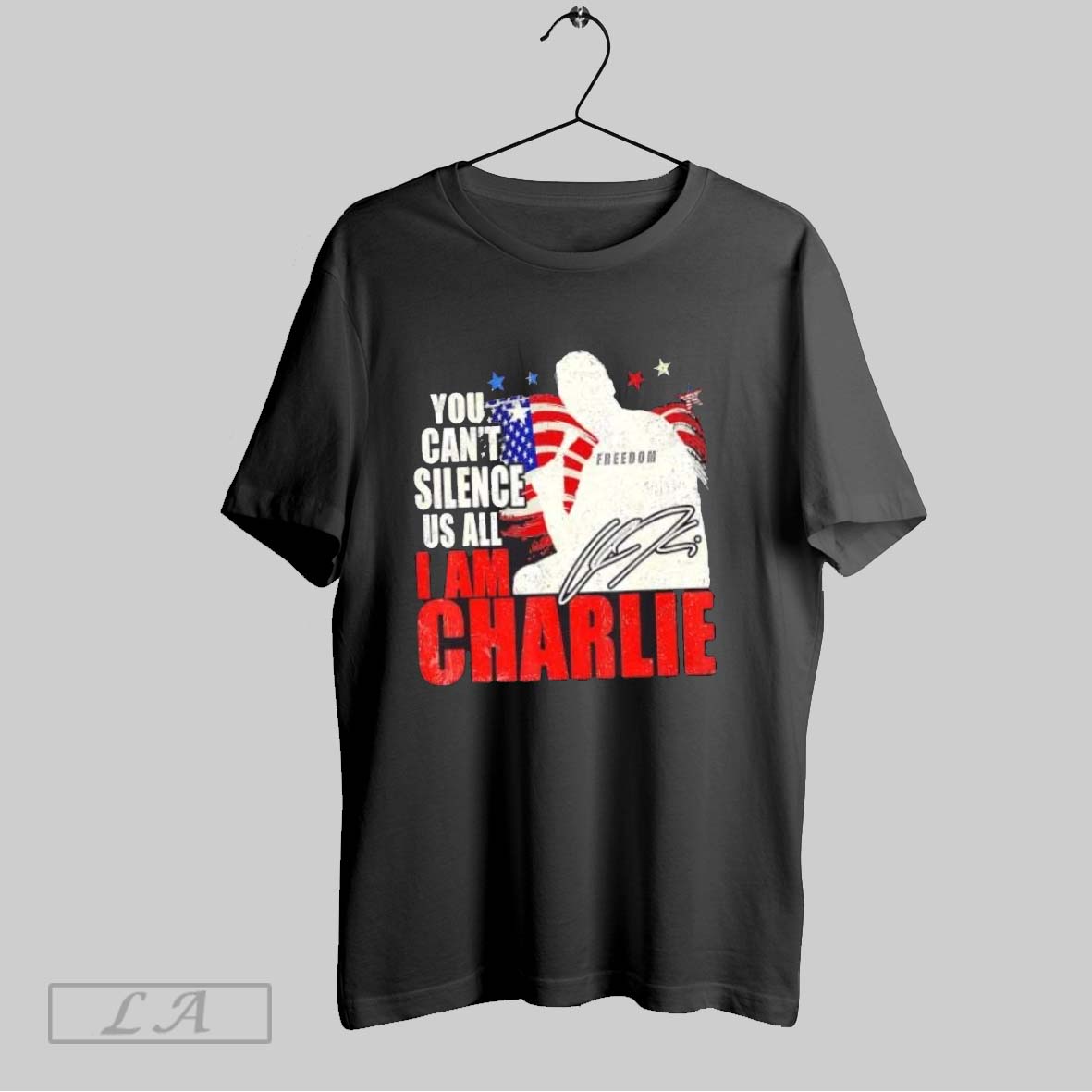 Original You Cant Silence Us All I Am Charlie Kirk Freedom Shirt