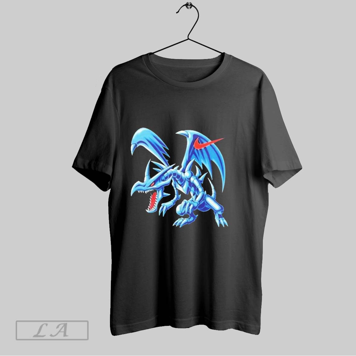 Original Yugioh Solo Swoosh Red Eyes Black Dragon Shirt