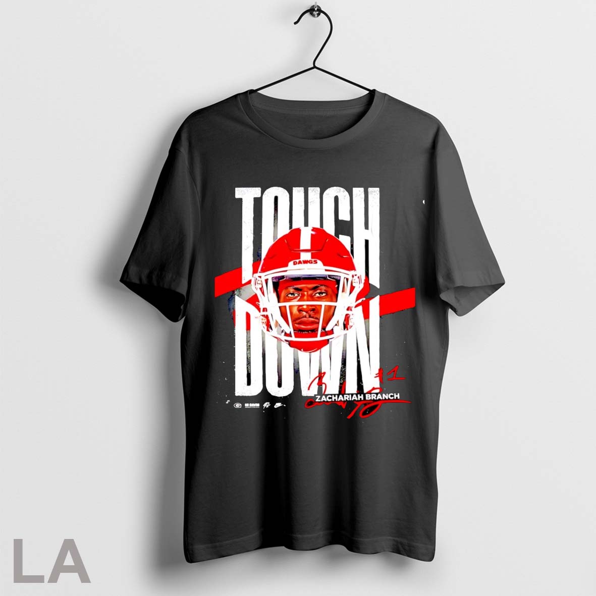 Original Zachariah Branch Georgia Bulldogs 47 Yard Td Touchdown Signature Shirt