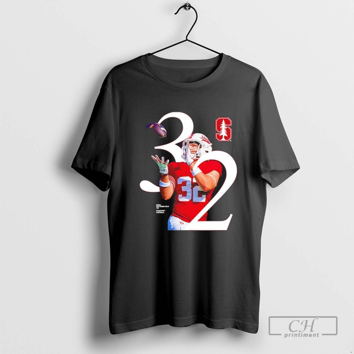 Owen Van Loben Sels 32 Stanford Cardinal 2025 Ncaa Player T Shirt