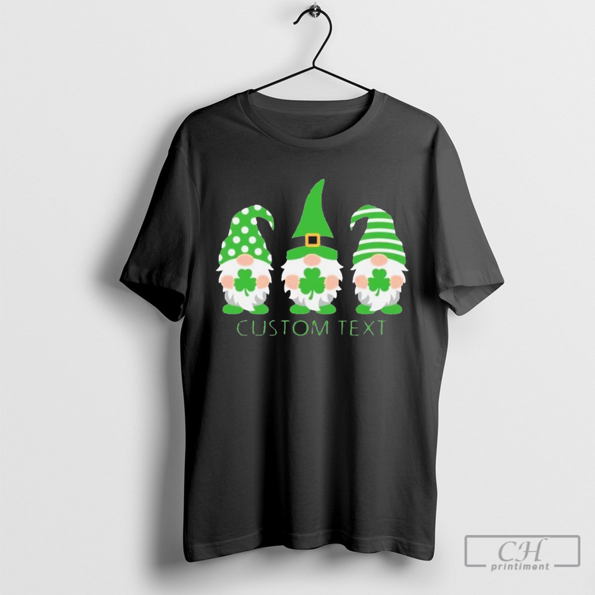 Personalized St Patricks Day Gnomes Lucky Shamrock Gnomies Shirt Tee