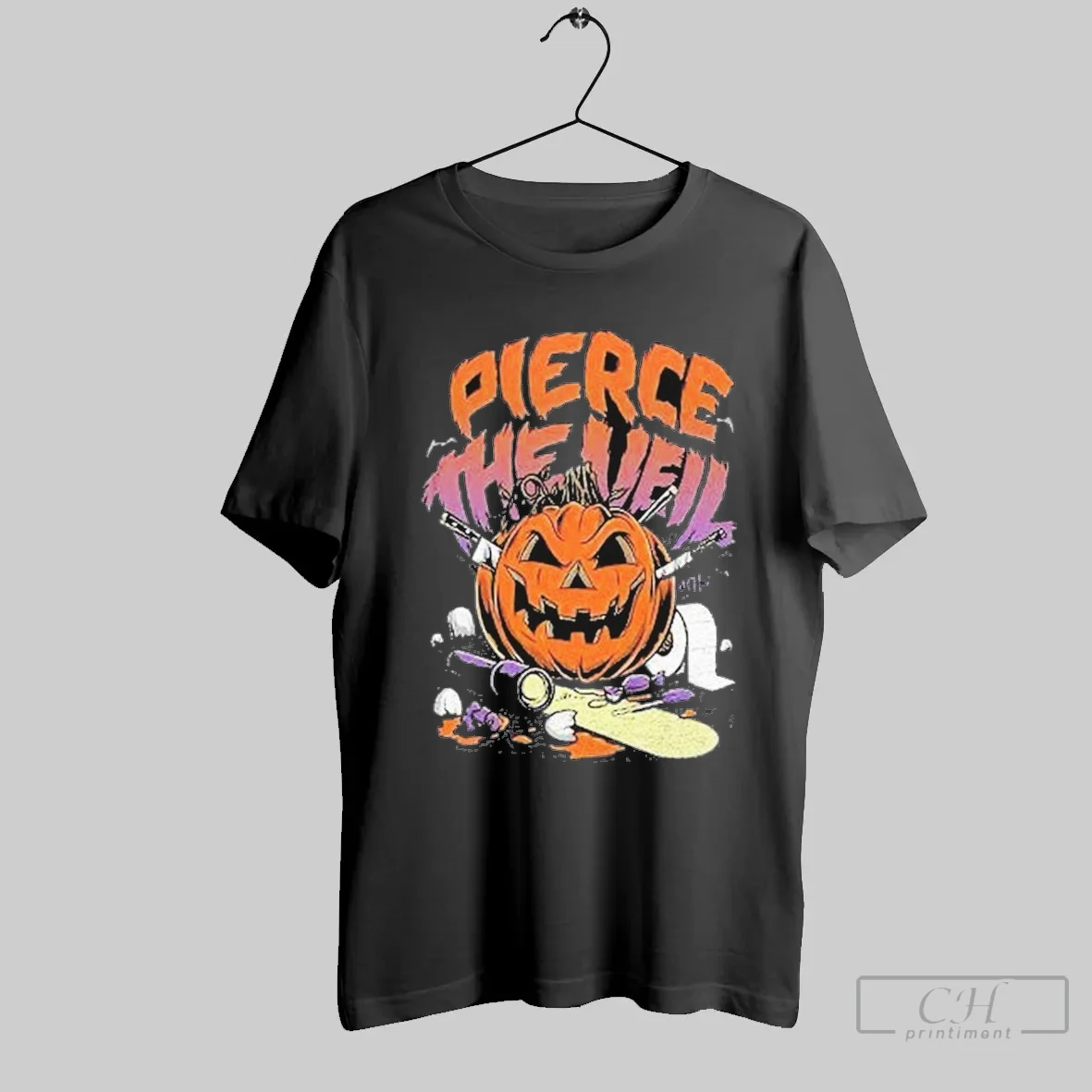 Pierce The Veil Pumpkin Graveyard Halloween T Shirt Shirt