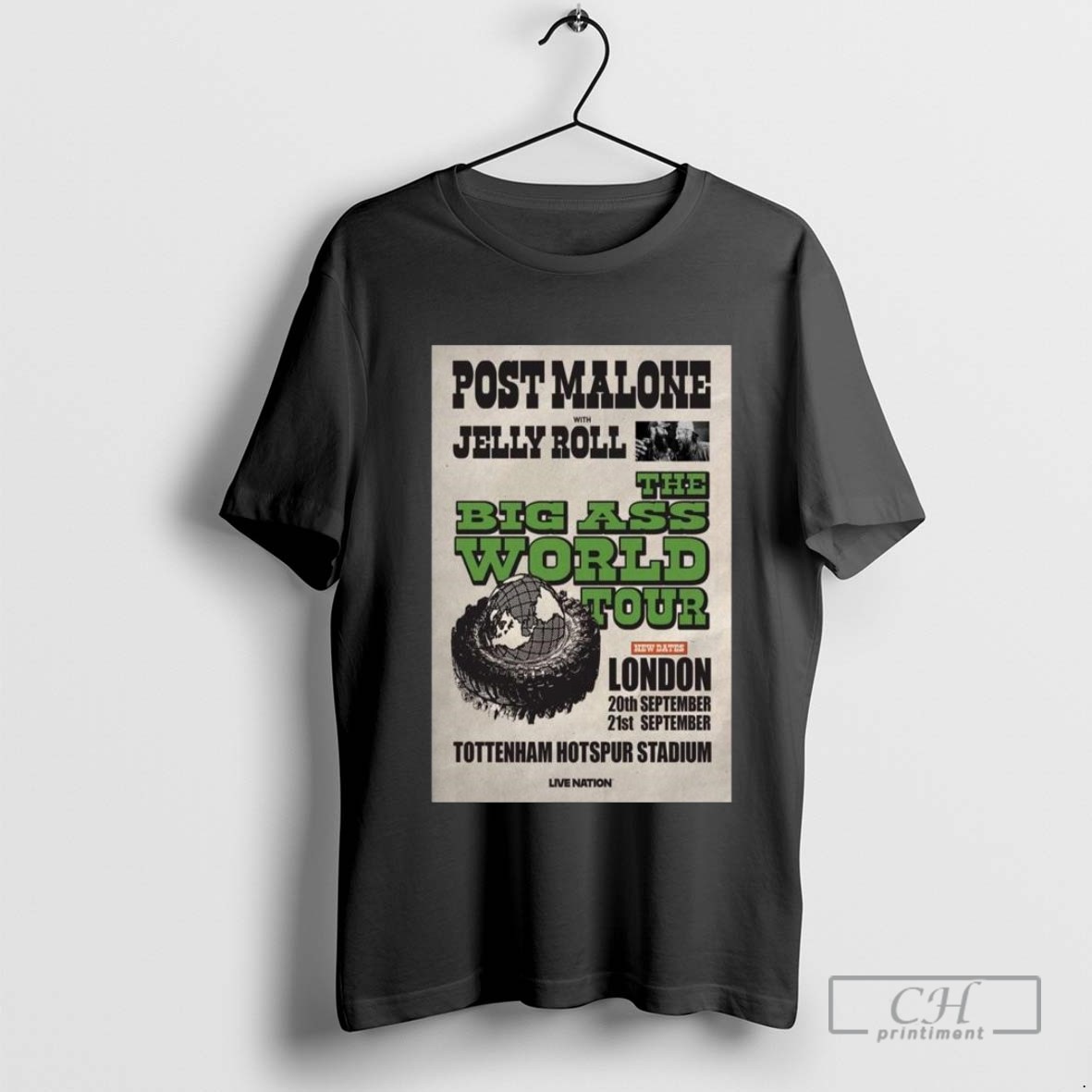 Post Malone September 20 21 2025 Tottenham Hotspur Stadium London T Shirt