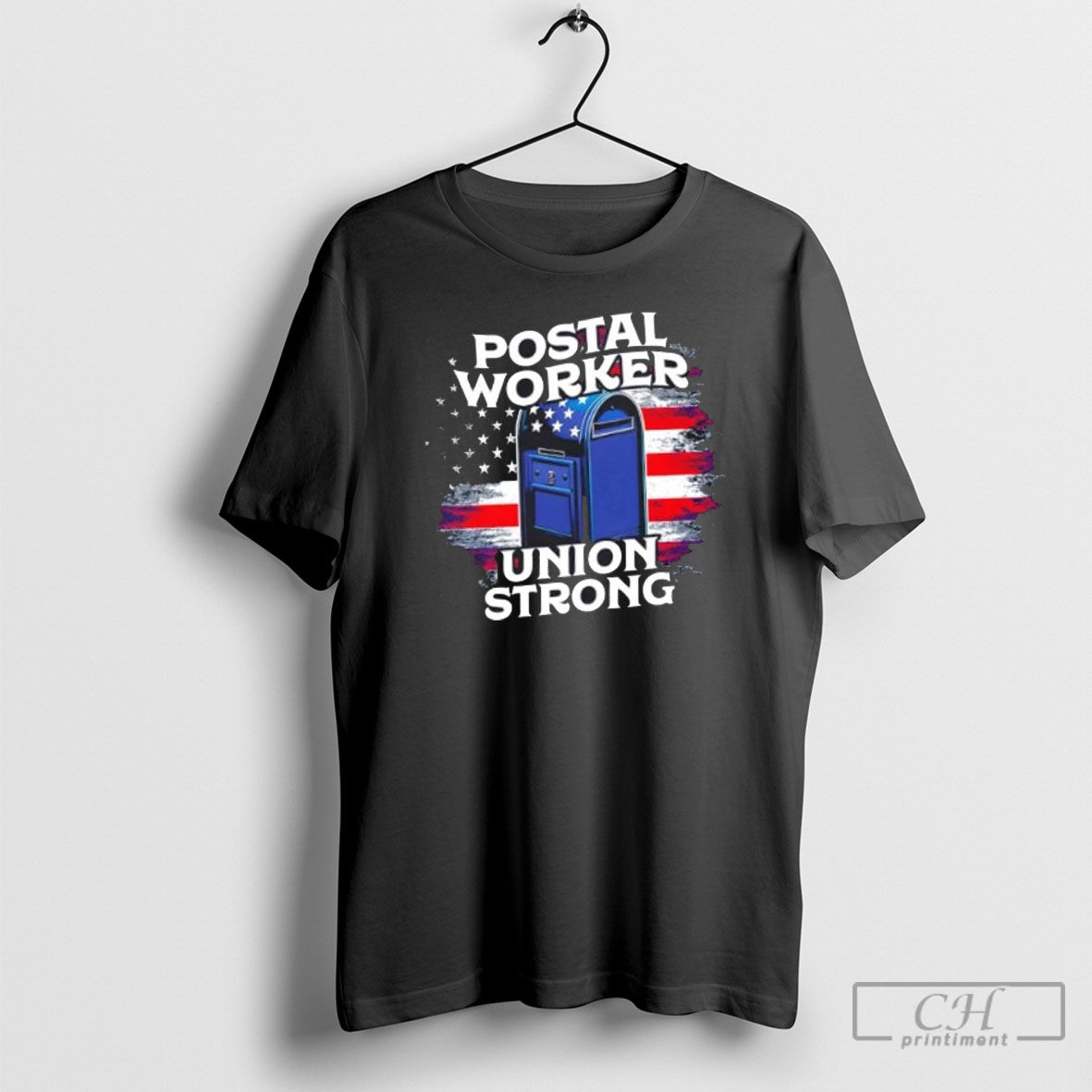 Postal Worker Union Strong Us Flag Shirt Sweater