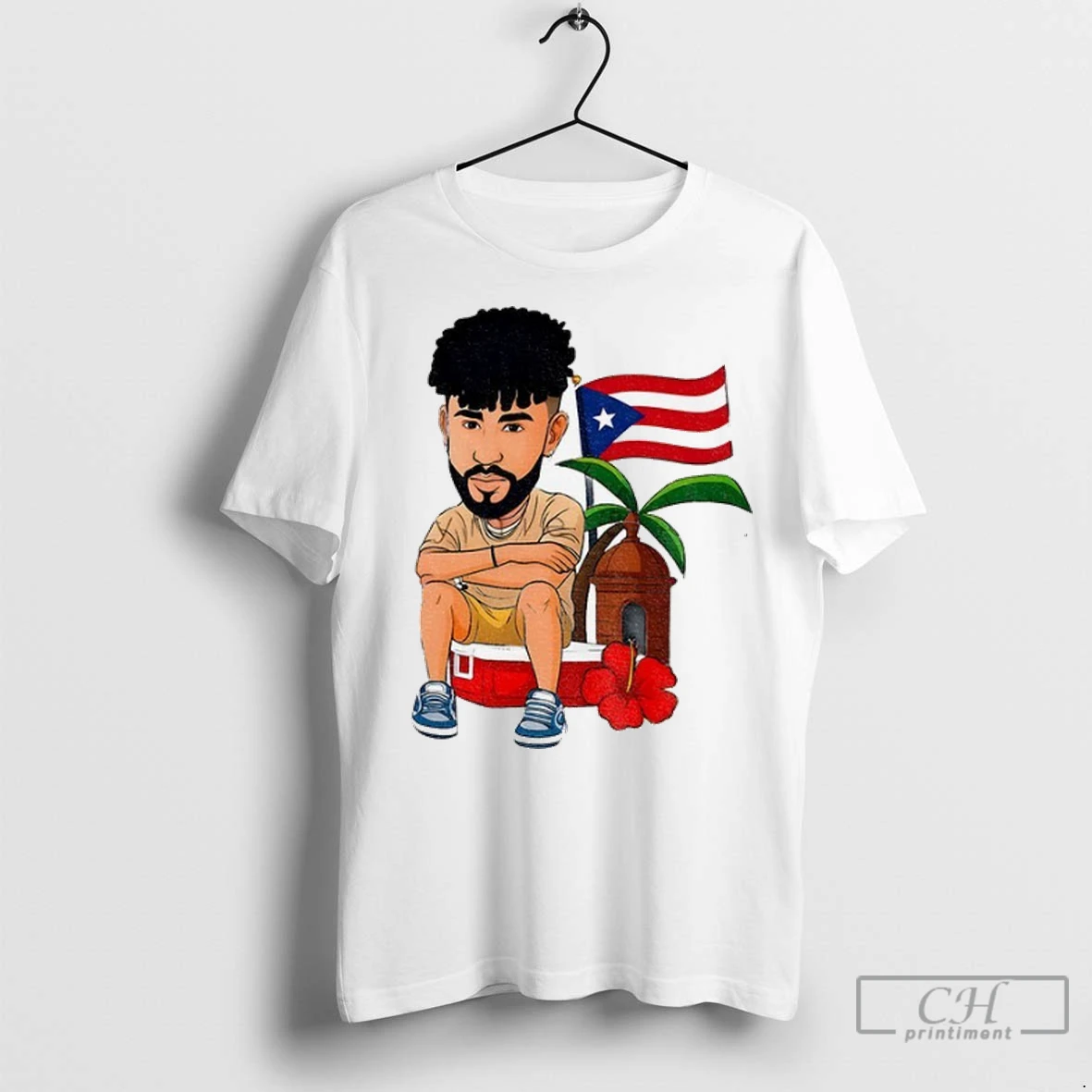 Premium Bad Bunny Puerto Rico Flag Summer 2025 T Shirt