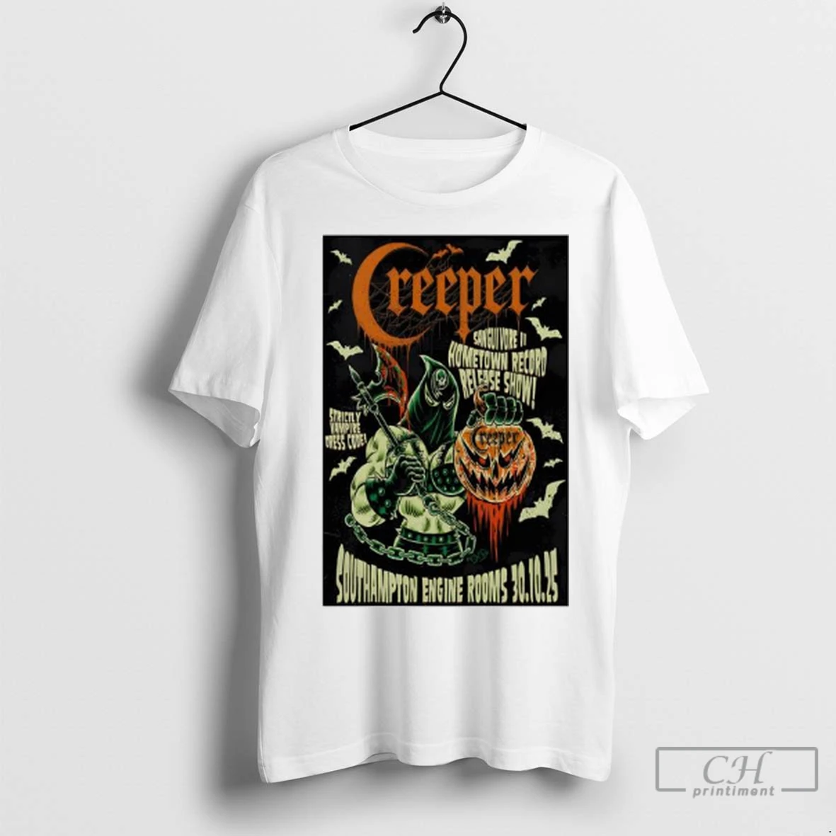 Premium Creeper Halloween Tour 2025 Ladies T Shirt