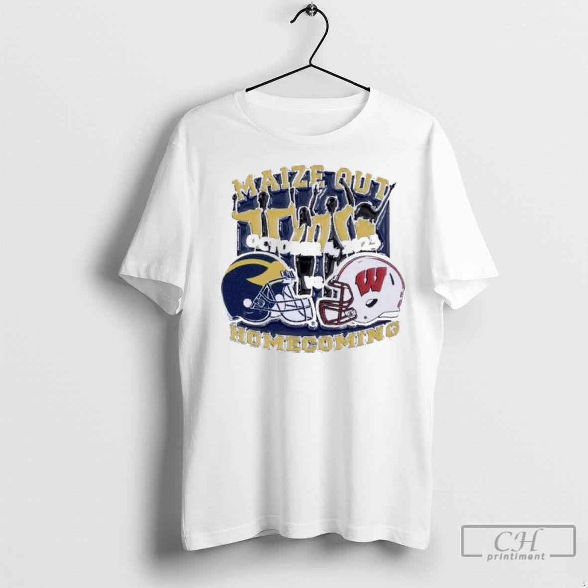Premium Gameday Michigan Wolverines Vs Wisconsin Badgers Maize Out Homecoming T Shirt