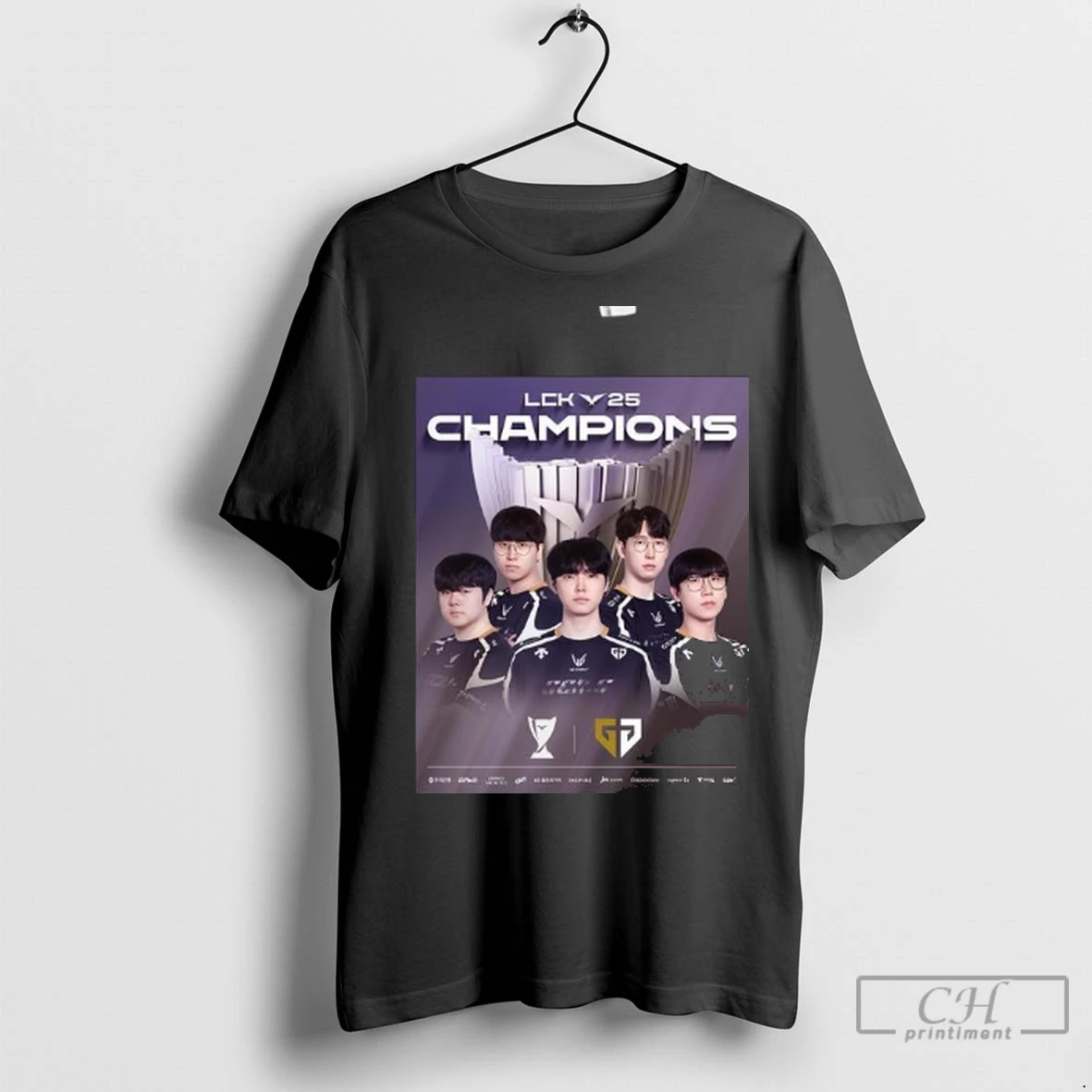 Premium Geng Esports 2025 Lck Champions T Shirt