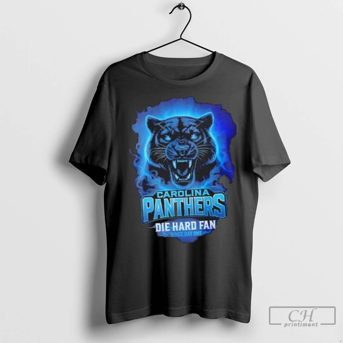 Premium Nfl Team Spirit Carolina Panthers Die Hard Fan Since Day One T Shirt