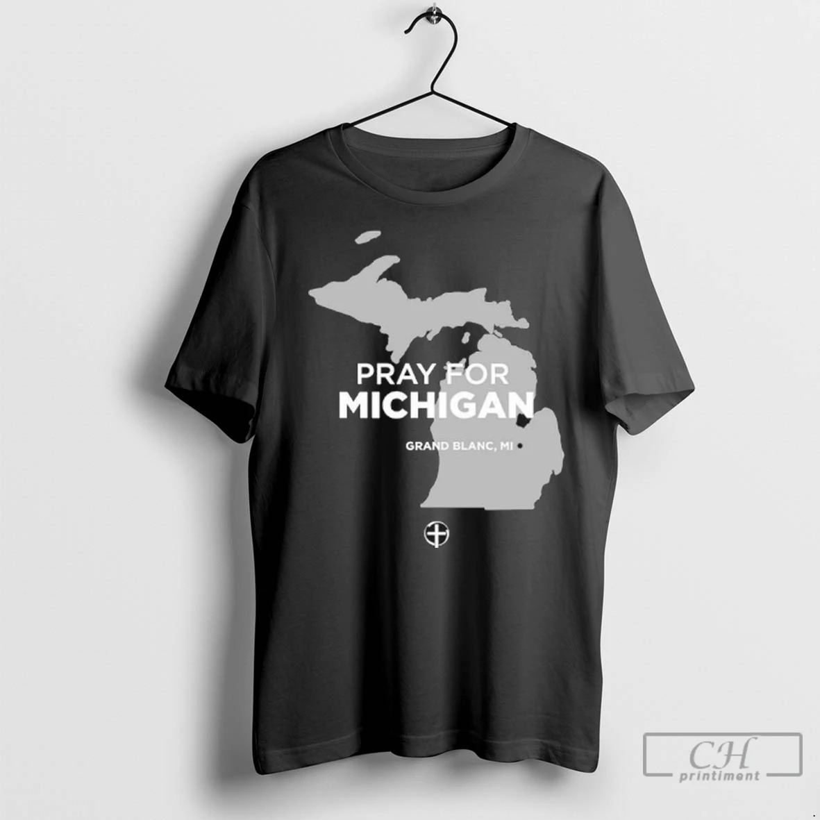 Premium Pray For Michigan Grand Blanc Mi T Shirt