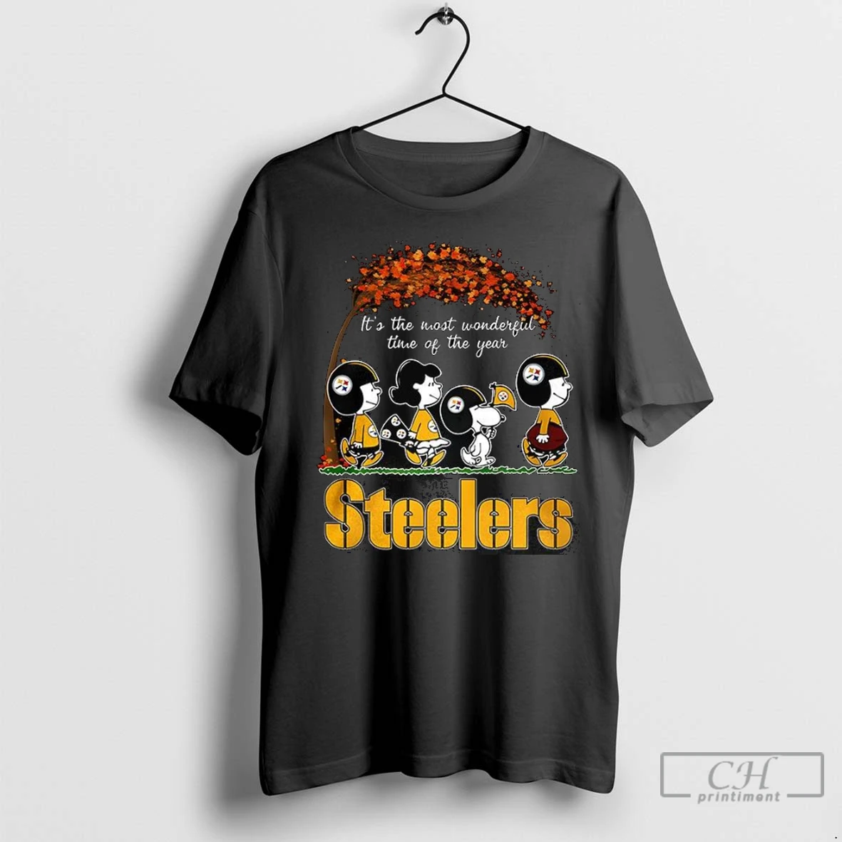 Premium Snoopy The Peanuts Pittsburgh Steelers Fall Its The Most Wonderful Time Of The Year T Shirt