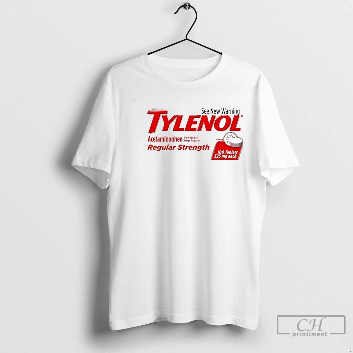 Premium Tylenol Acetaminophen See New Warning T Shirt