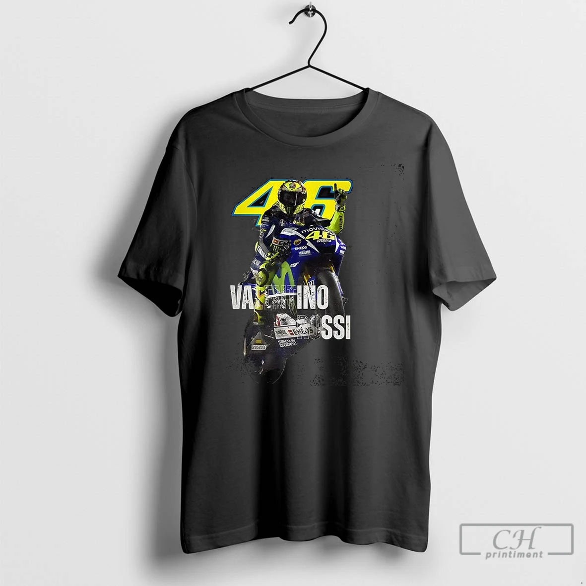 Premium Valentino Rossi 46 And Yamaha Yzr M1 Motogp T Shirt