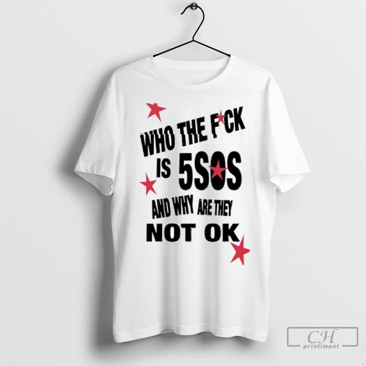 Premium Who The Fick Is 5sos And Why Are They Not Ok Ladies T Shirt