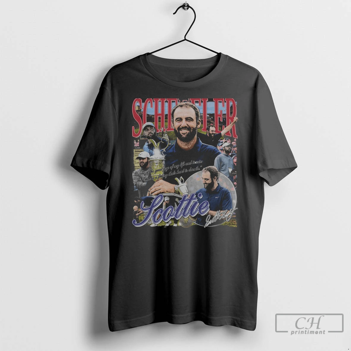 Premium Scottie Scheffler The Open 25 Tee 60 Shirt