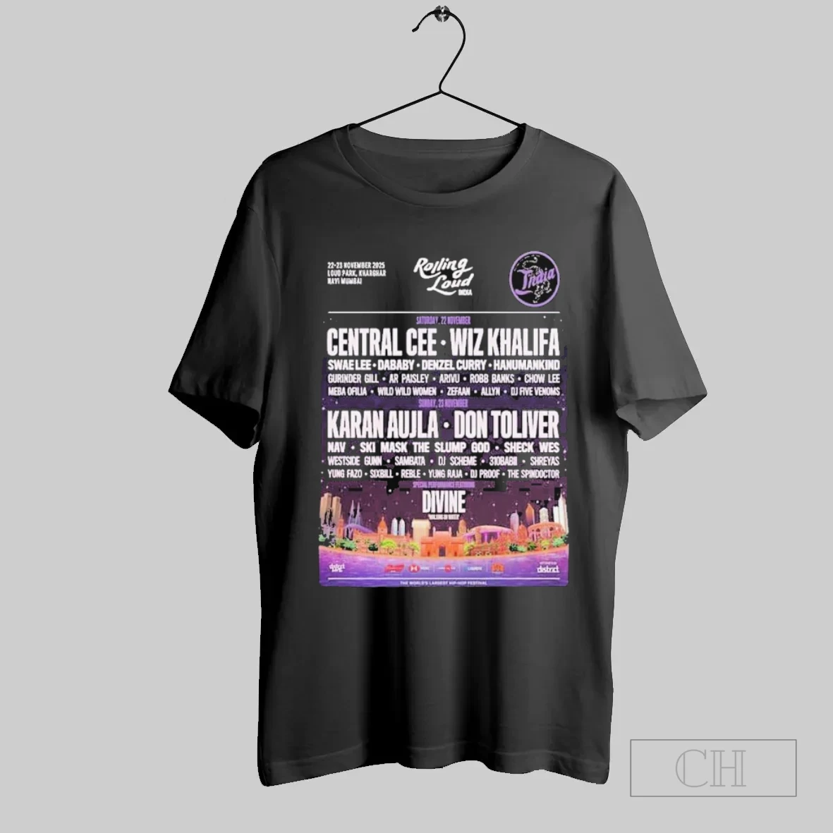 Rolling Loud India At Loud Park Kharghar Navi Mumbai On November 22 23 2025 T Shirt
