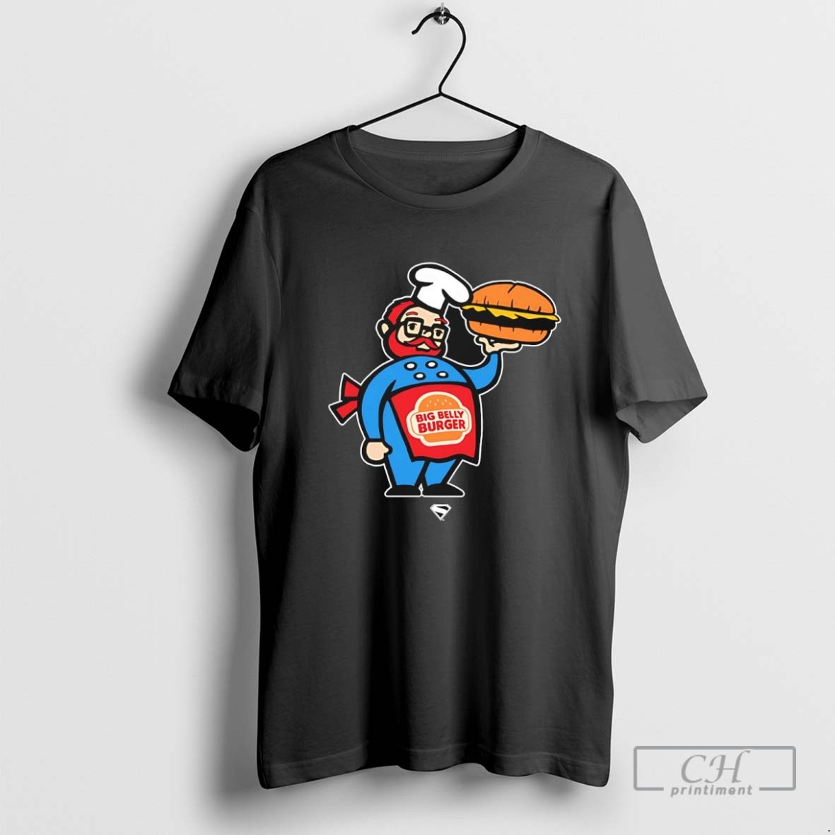 Superman 2025 Movie Big Belly Burger Graphic T Shirt