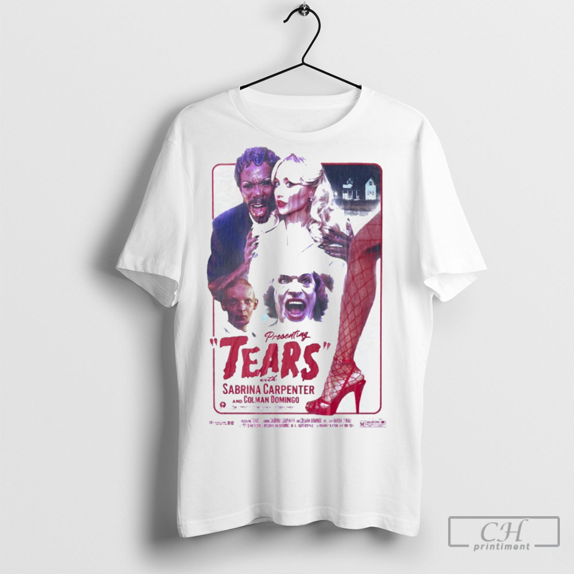 Sabrina Carpenter And Colman Domingo Tears Poster T Shirt Hoodie