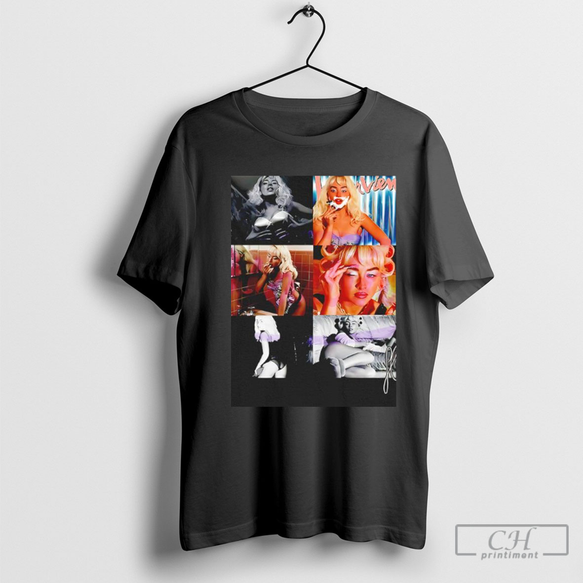 Sabrina Carpenter Vintage Collage Retro Graphic Shirt
