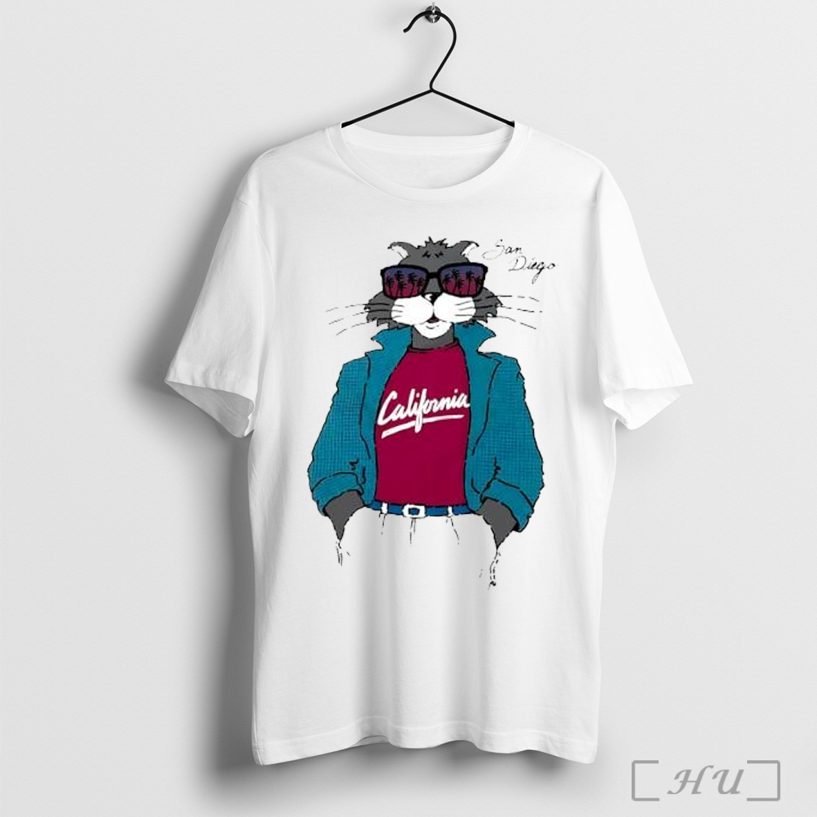 San Diego Cool Cat California T Shirt Sweatshirt