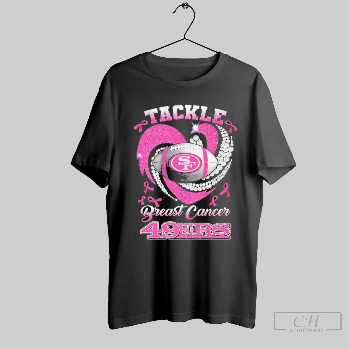 San Francisco 49ers Tackle Breast Cancer T Shirt Shirt