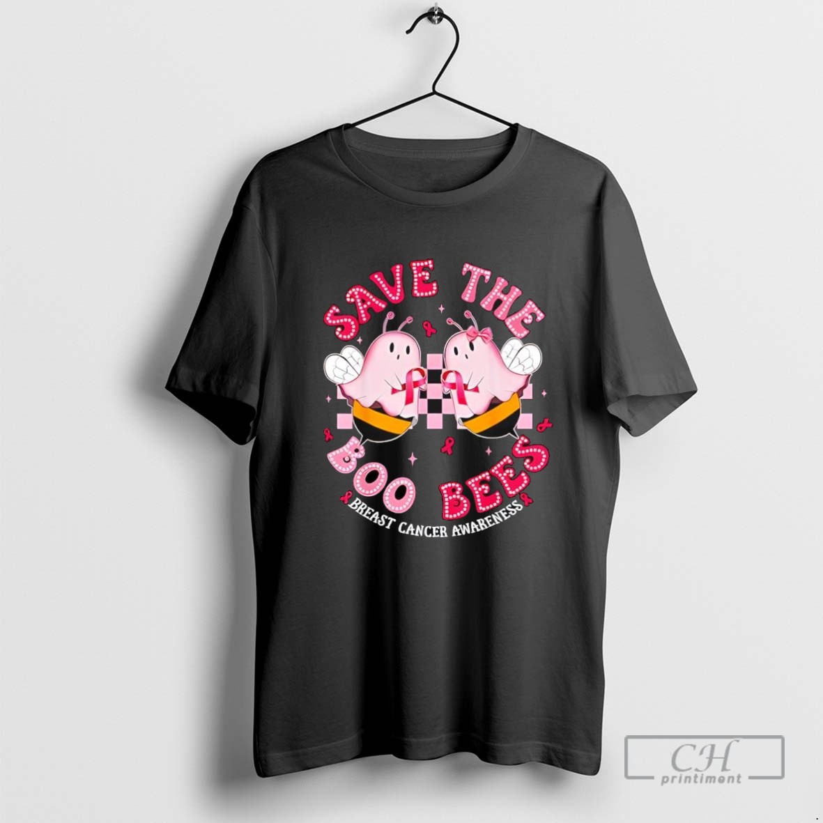 Save The Boo Bees Breast Cancer Awareness Halloween T Shirt