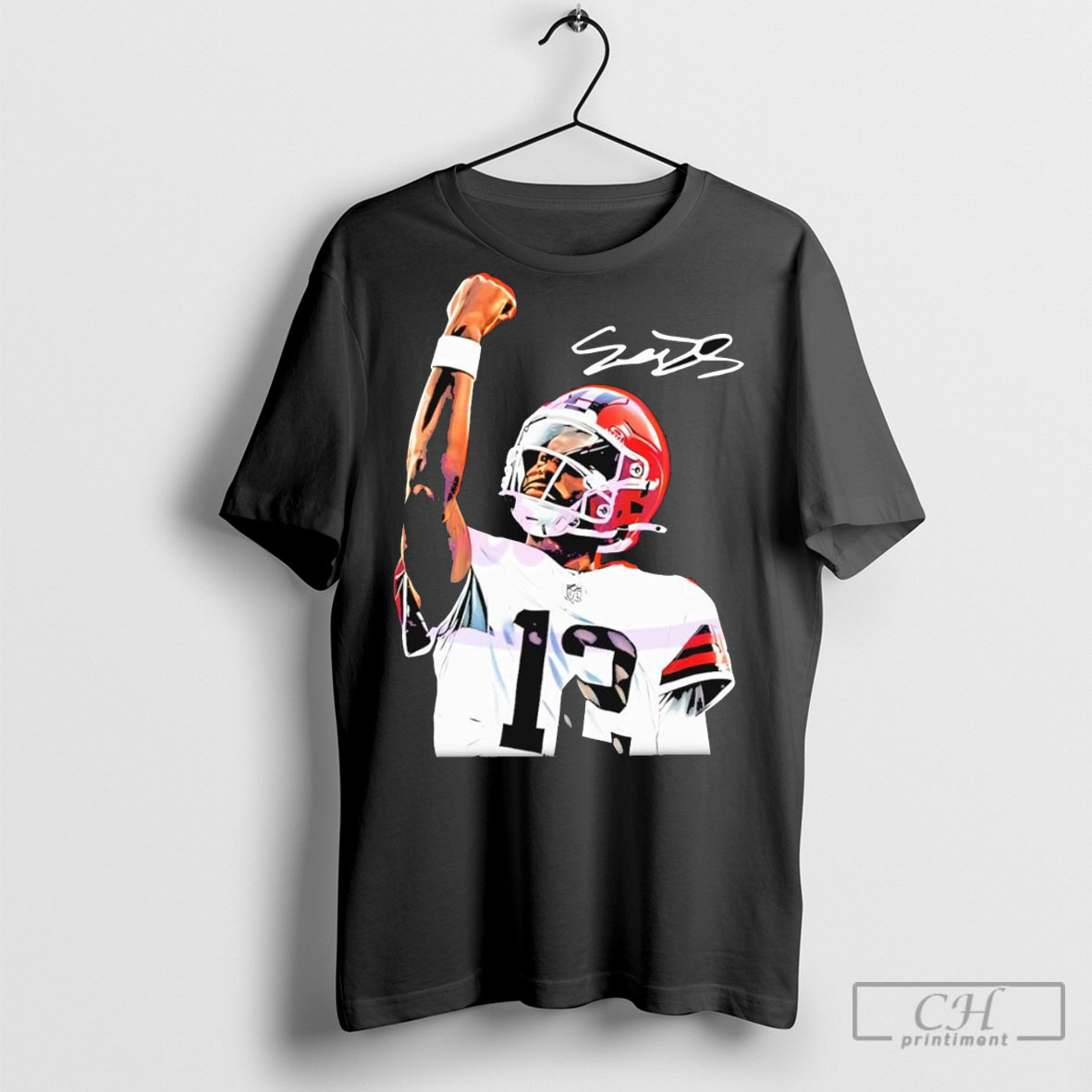 Shedeur Sanders Cleveland Browns Football Jersey Player Ar Signature Shirt