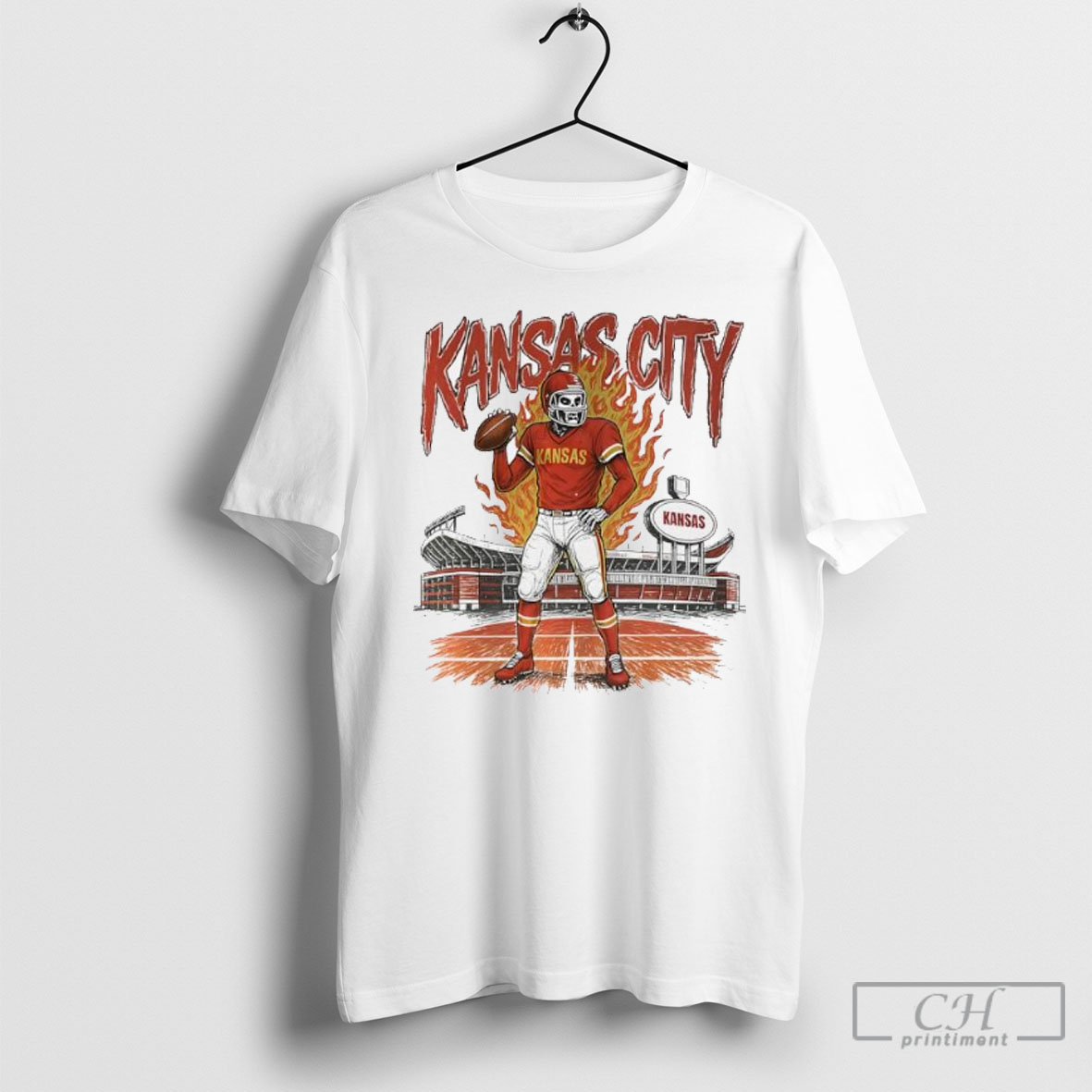 Skeleton Kansas City Chiefs Stadium Player Football Shirt
