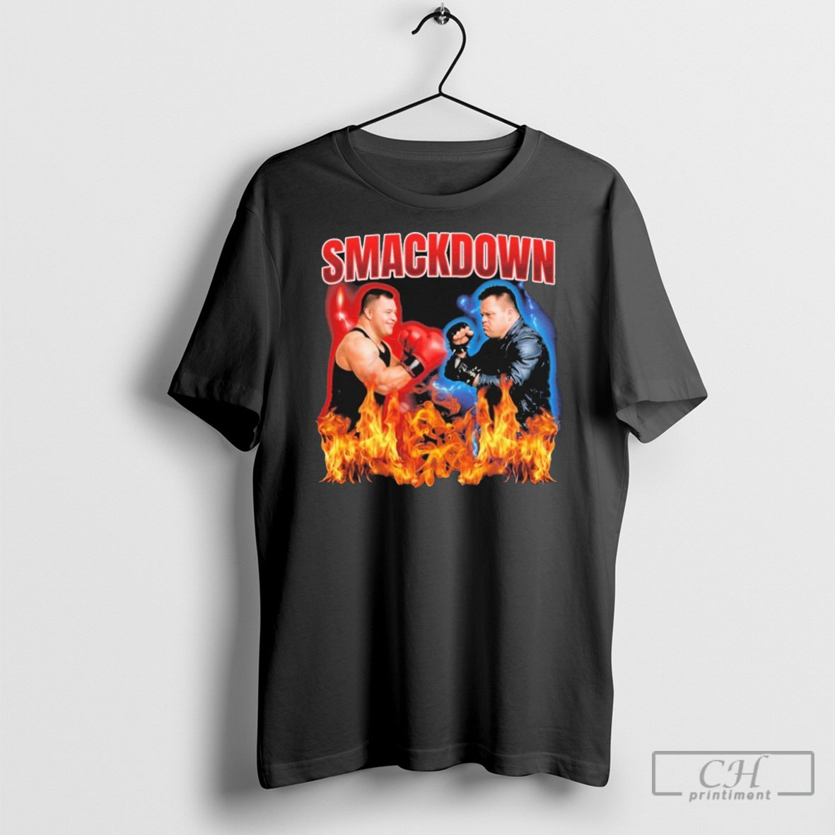 Smackdown Boxing Flames Shirt