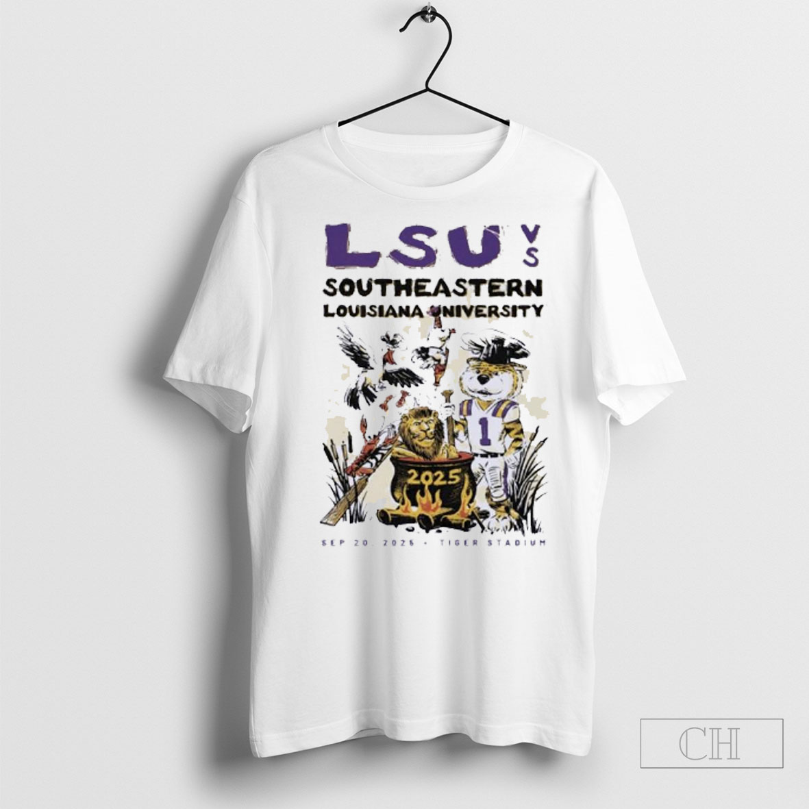 Southeastern Louisiana Lions Vs Lsu Tigers Game Day 2025 T Shirt Tee Shirt