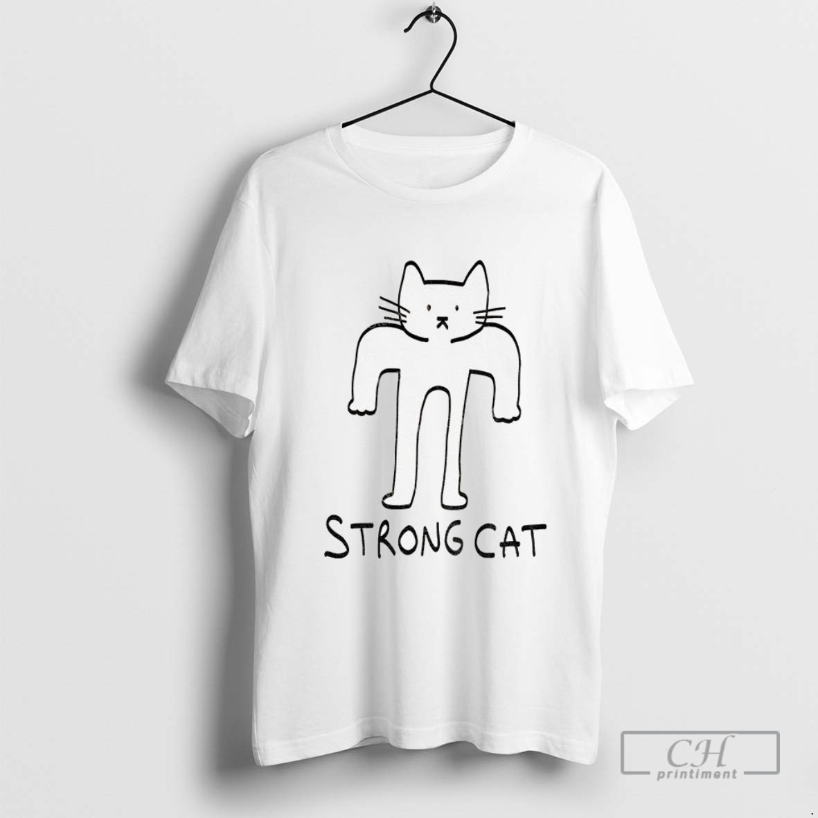 Strong Cat Funny Meme T Shirt
