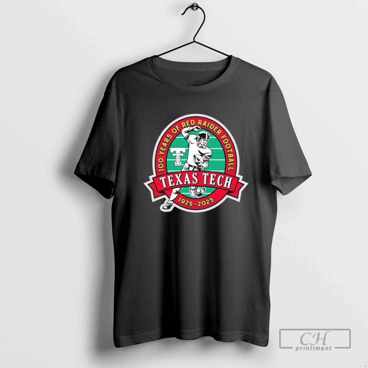 Texas Tech Retro 100 Years 1925 2025 Player T Shirt