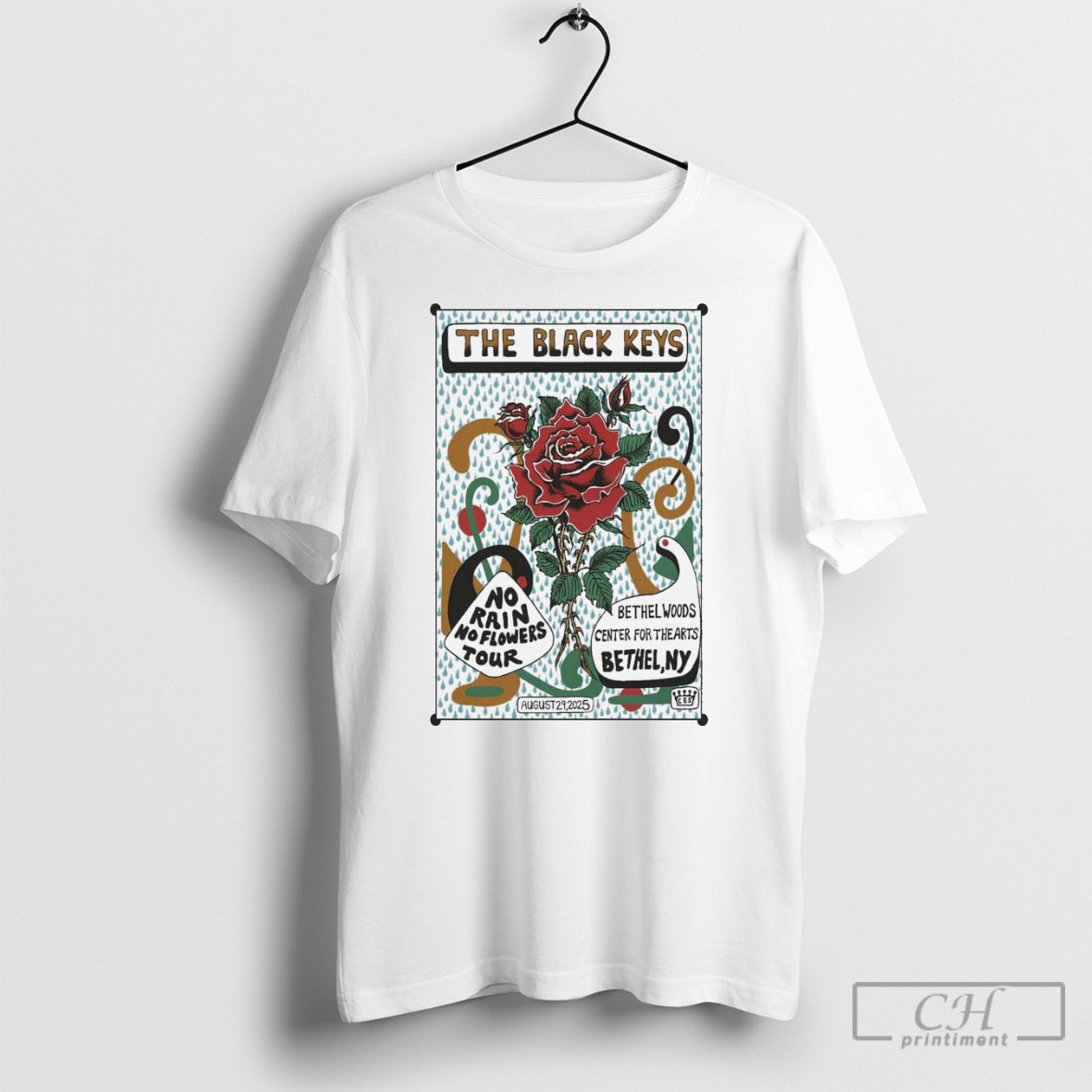 The Black Keys No Rain No Flowers Tour Bethel Ny 2025 Shirt