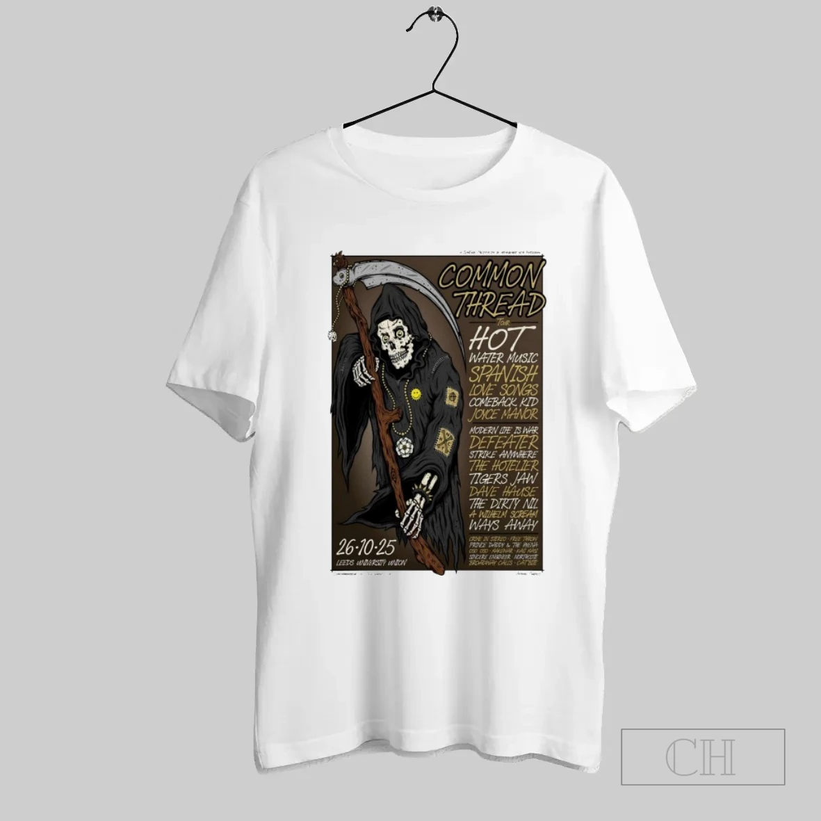 The Common Thread Tour 10 26 2025 Leeds University Union In Leeds Uk Grim Reaper T Shirt