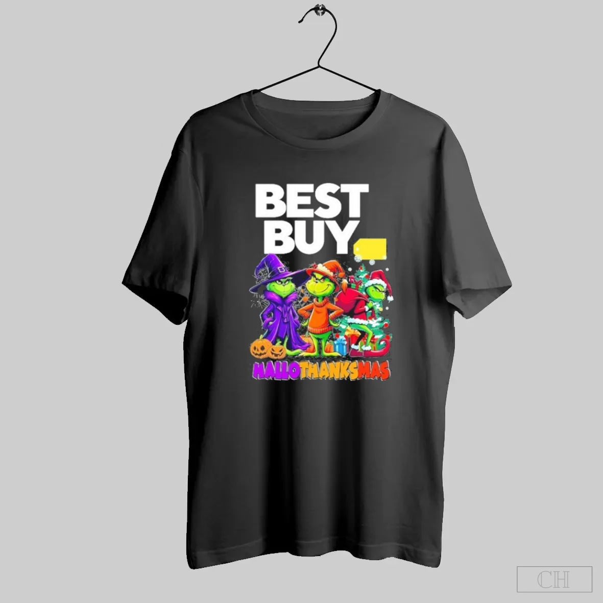 The Grinch Best Buy Logo Hallothanksmas Shirt Tee Hoodie