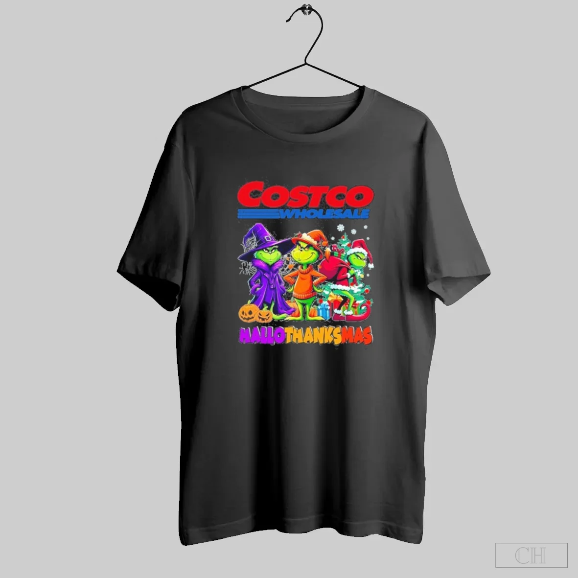 The Grinch Costco Logo Hallothanksmas Shirt Tee Hoodie