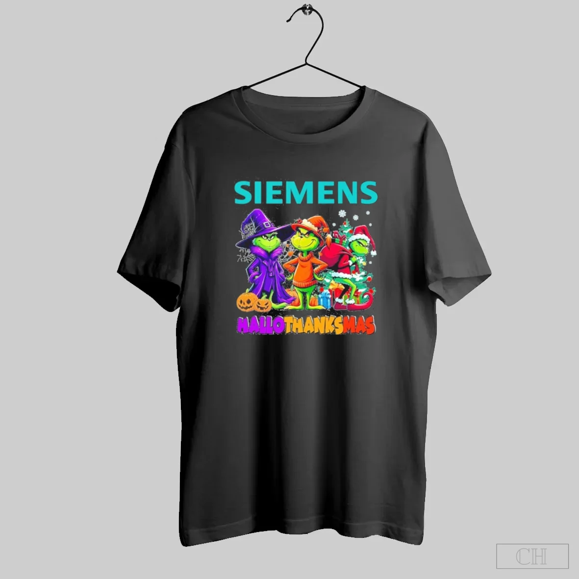 The Grinch Siemens Logo Hallothanksmas Shirt Tee Hoodie