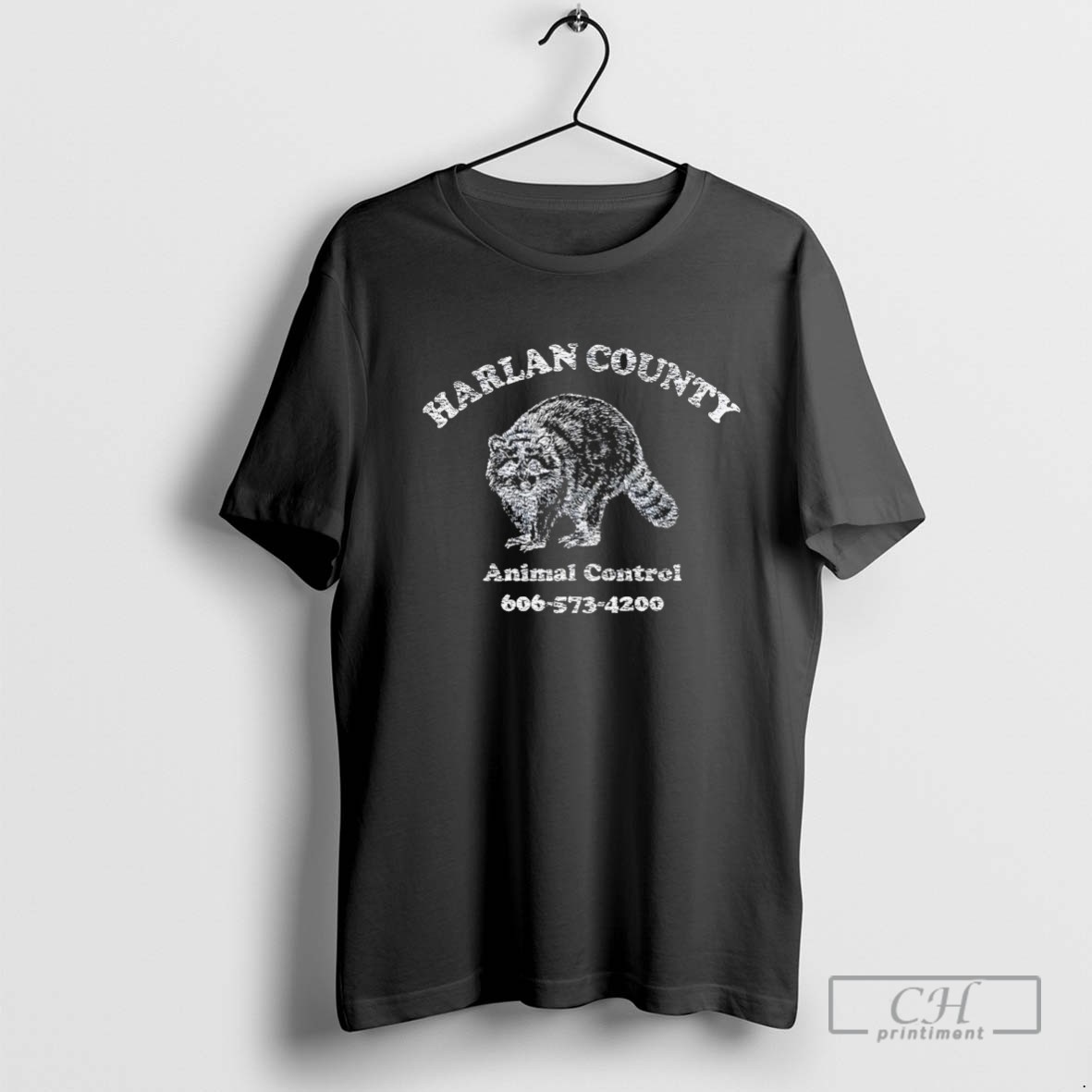 The Harlan County Animal Control 606 573 4200 Raccoon T Shirt