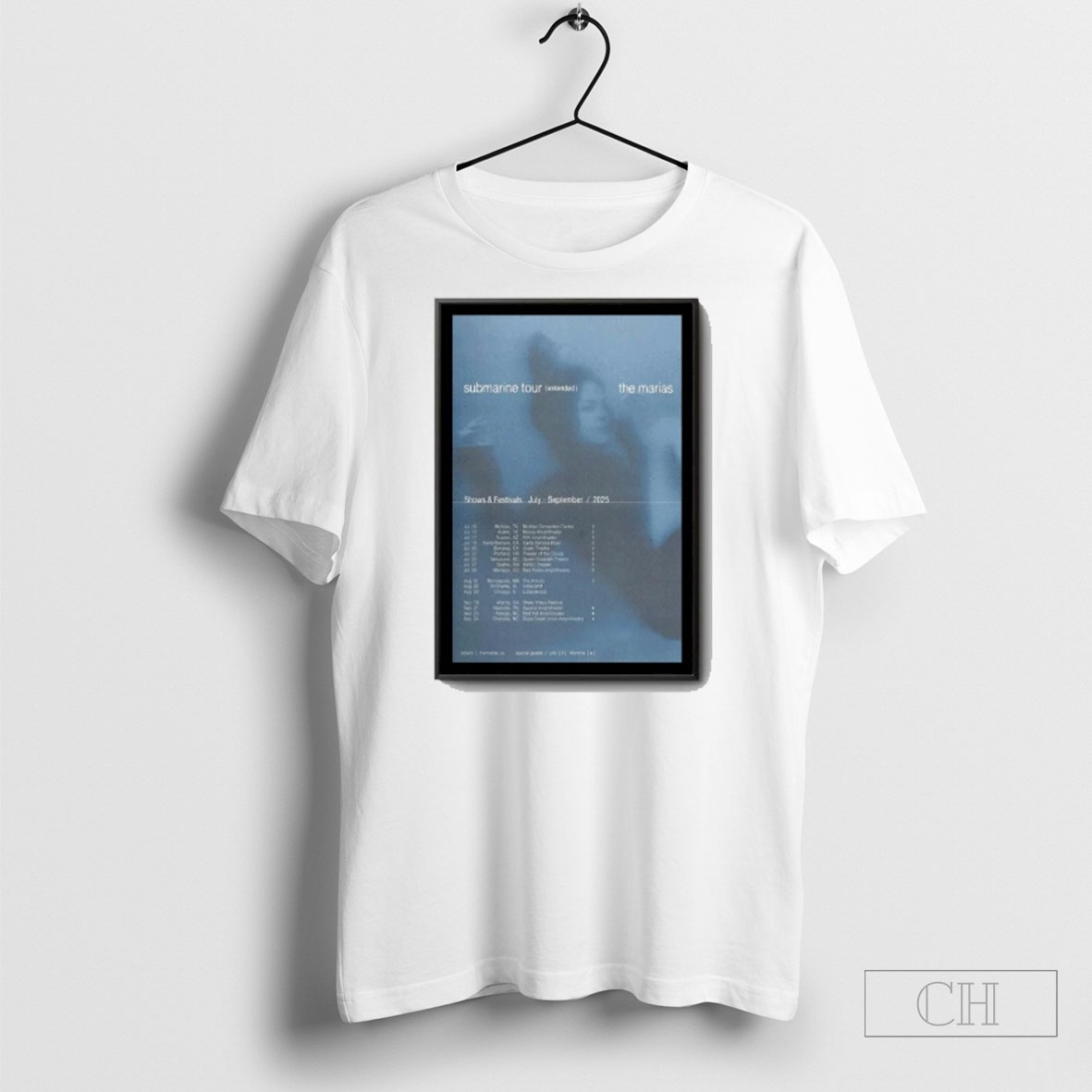 The Marias Show July And September 2025 Submarine Tour Poster Shirt Tee Hoodie