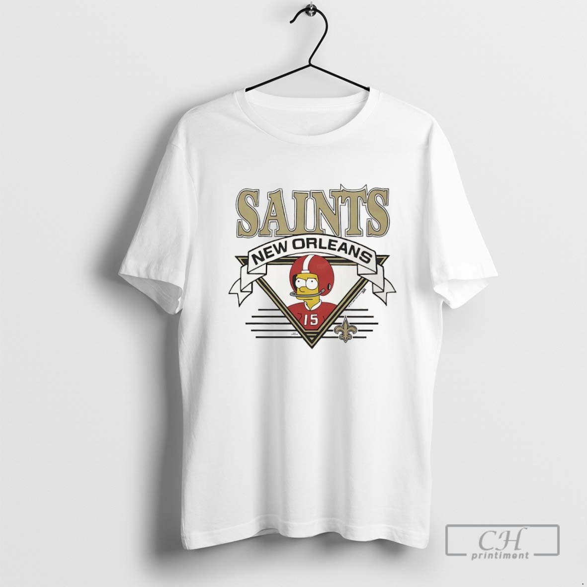 The Simpsons Bart X New Orleans Saints T Shirt